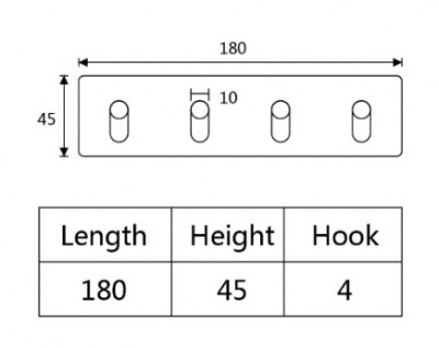 25 perchero 4 puntos